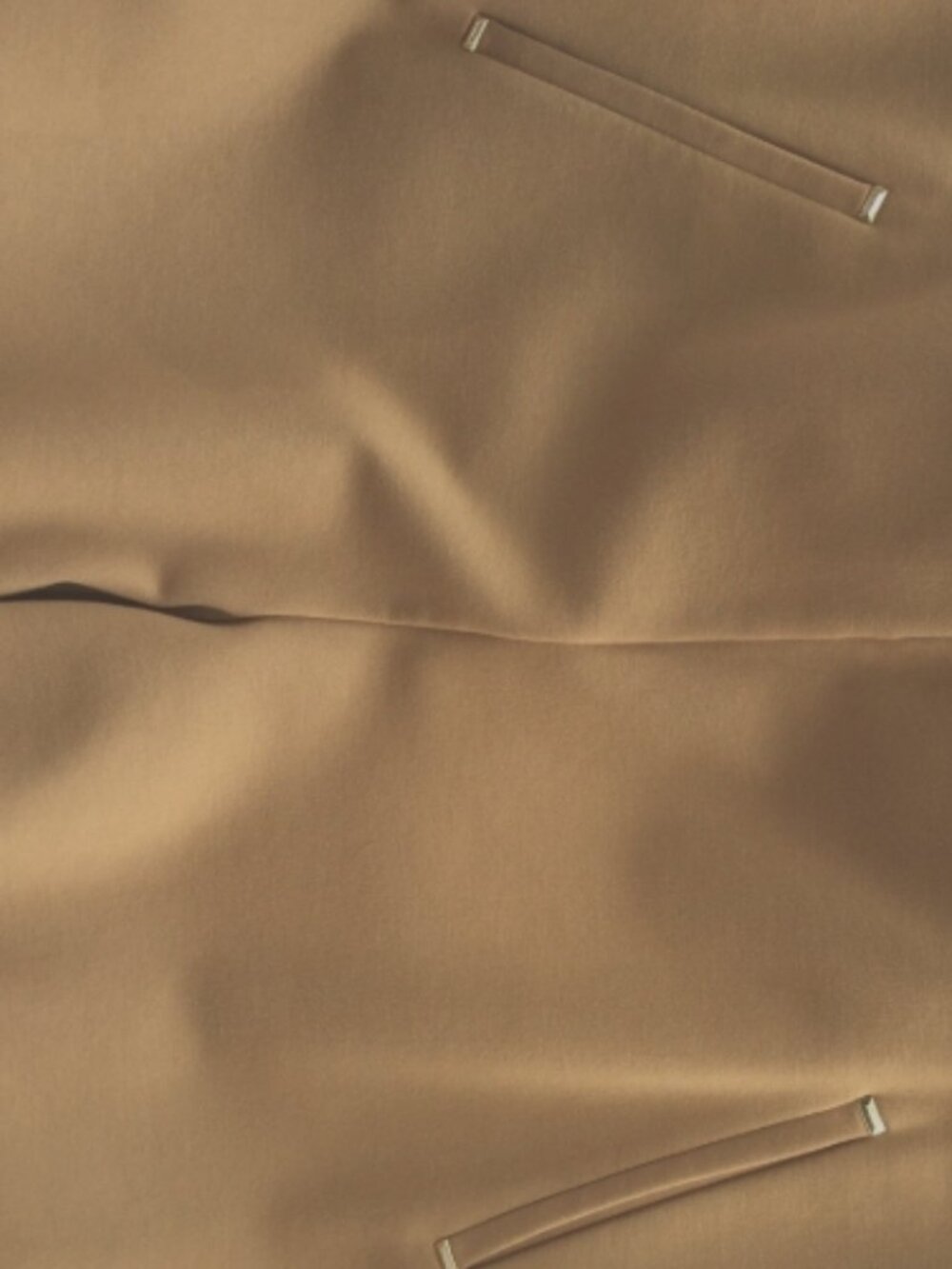 chicos size 2 or US 12R Ankle Pants Pull-on Tan Career Slimming Panels Stretch - Picture 6 of 9